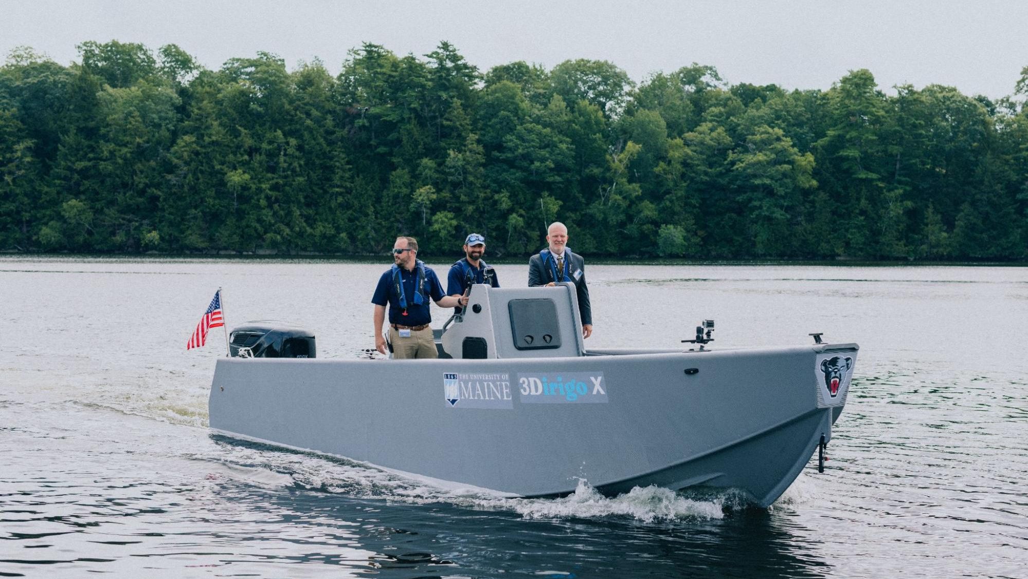 University of Maine tarafından geliştirilen 3Dirigo-X 3D baskılı tekne