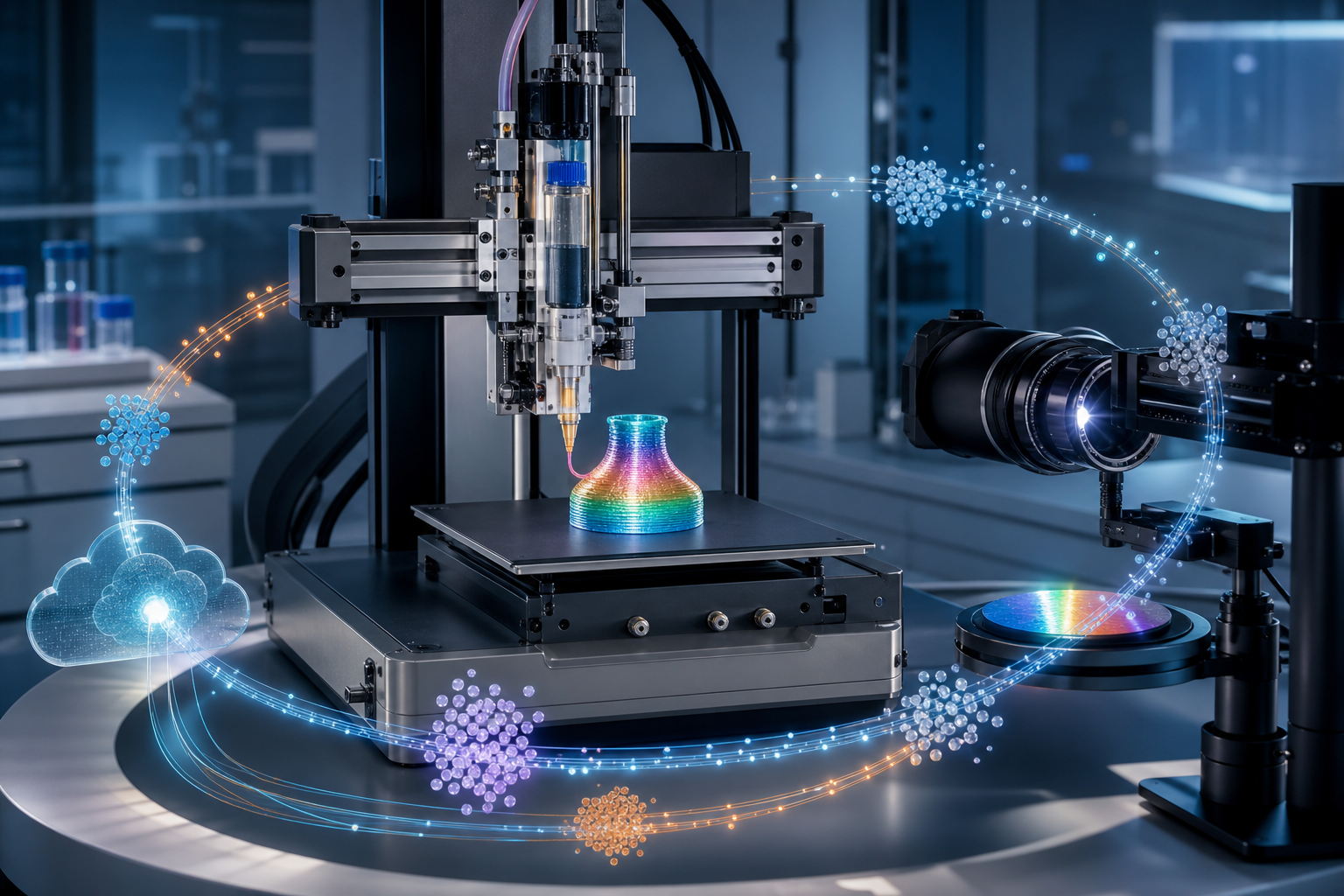 Bayesian optimization kullanan otonom Direct Ink Writing 3D baskı sistemi
