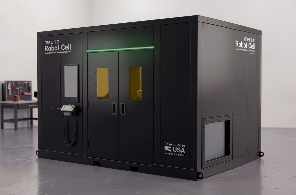 ABD’de monte edilen Meltio Robot Cell robotik metal 3D baskı hücresi